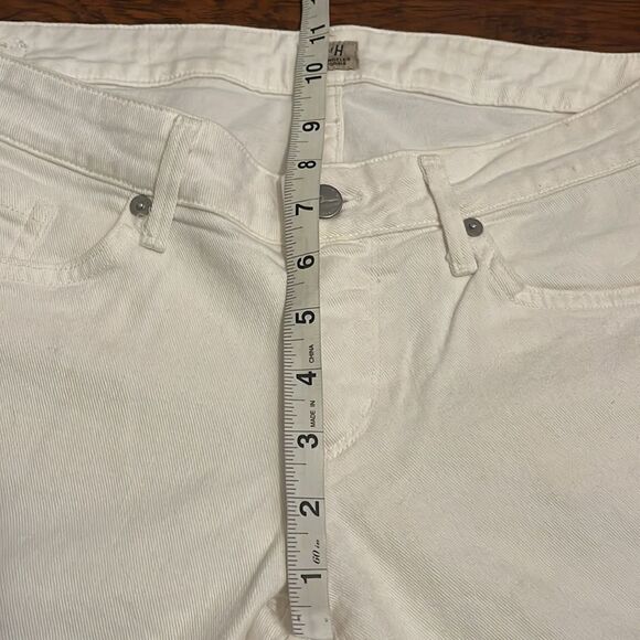 Citizens Of Humanity White Racer Lowrise Skinny Crop Jeans Summer Resort - Picture 6 of 14